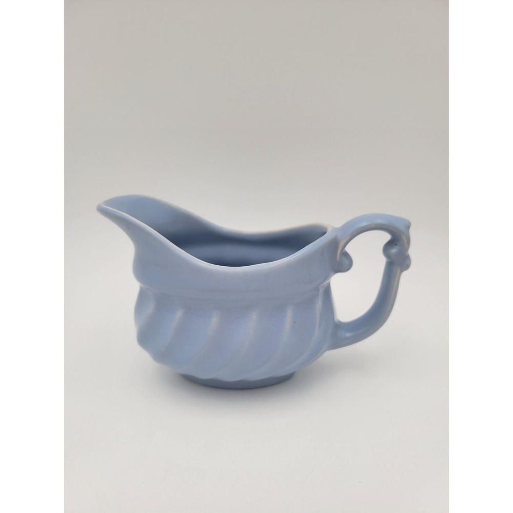 Vtg Metlox Pottery 519 Yorkshire Blue Creamer Or Gravy Boat California Pottery